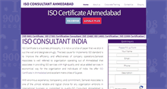 Desktop Screenshot of isoconsultantahmedabad.com