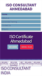 Mobile Screenshot of isoconsultantahmedabad.com