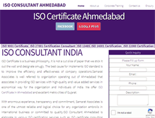 Tablet Screenshot of isoconsultantahmedabad.com